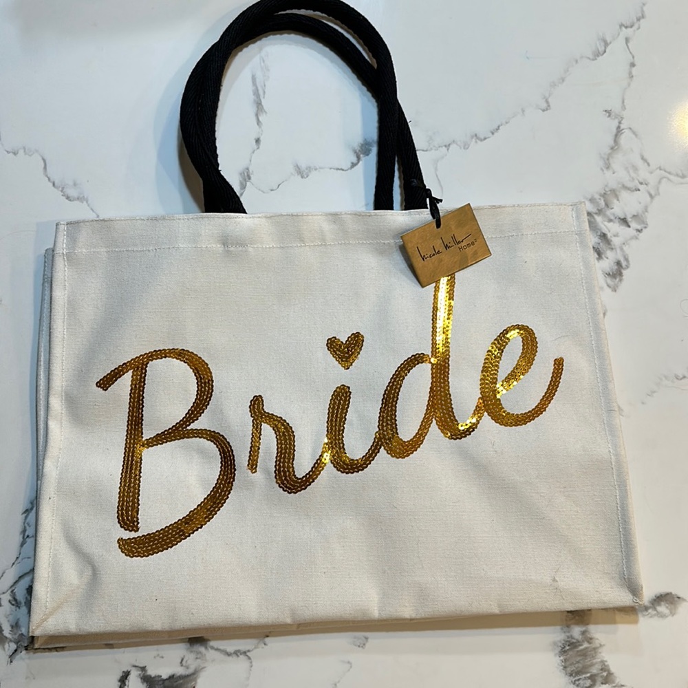 Nicole Miller Sequined Bride Tote Bag